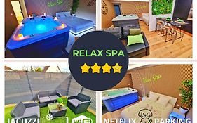 Relax Spa-4 Pers-Jacuzzi-Parking-Jardin-Clim-Colmar