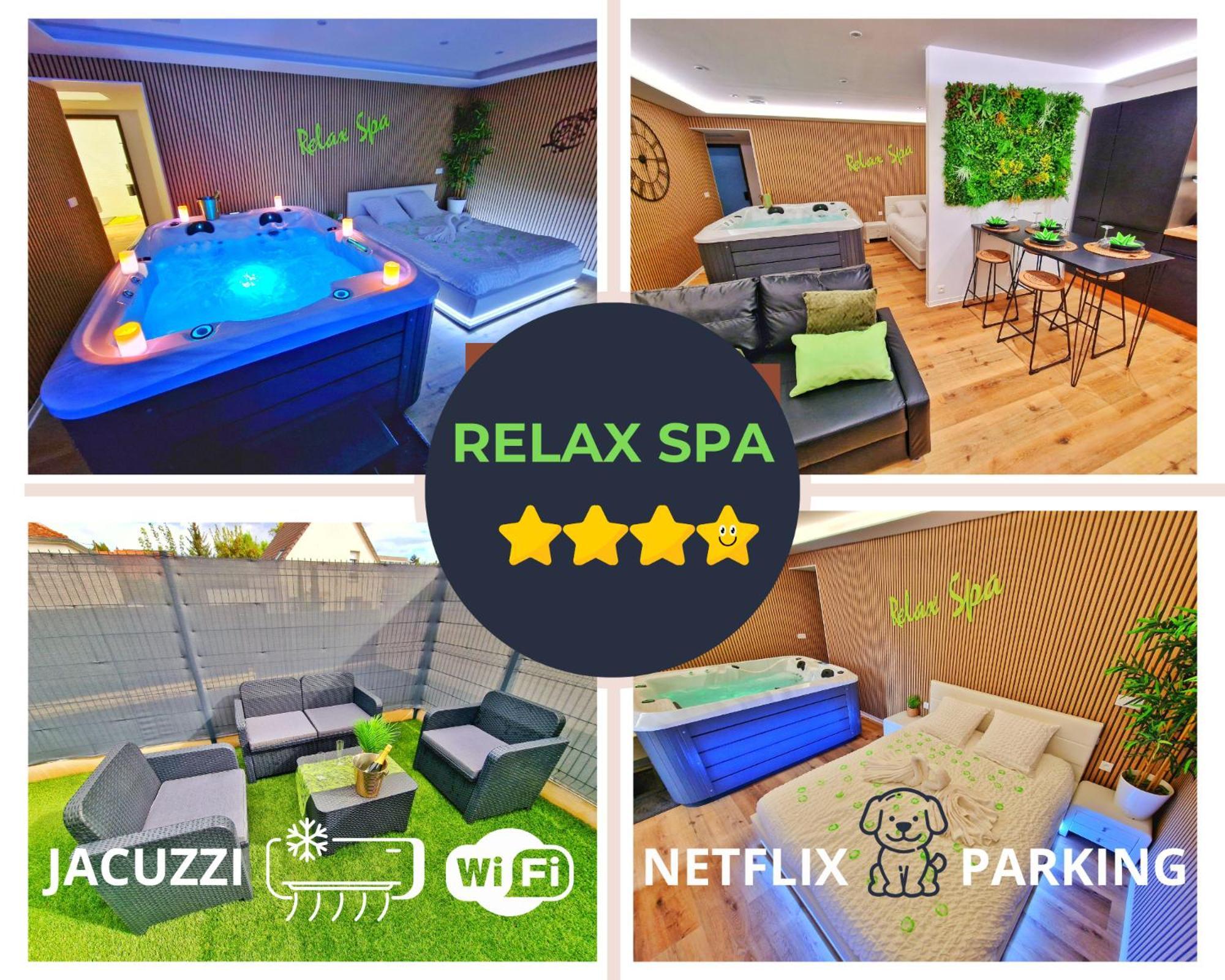 Relax Spa-4 Pers-Jacuzzi-Parking-Jardin-Clim-Colmar Muntzenheim Extérieur photo
